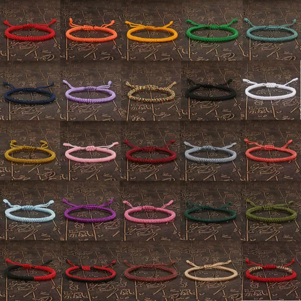Cross-border Hot-selling Bracelet Hand-woven Diamond Knot Red Rope Bracelet Ethnic Style Jewelry This Year of Life Red Rope in stock