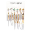 Set, fashionable earrings from pearl, European style, simple and elegant design