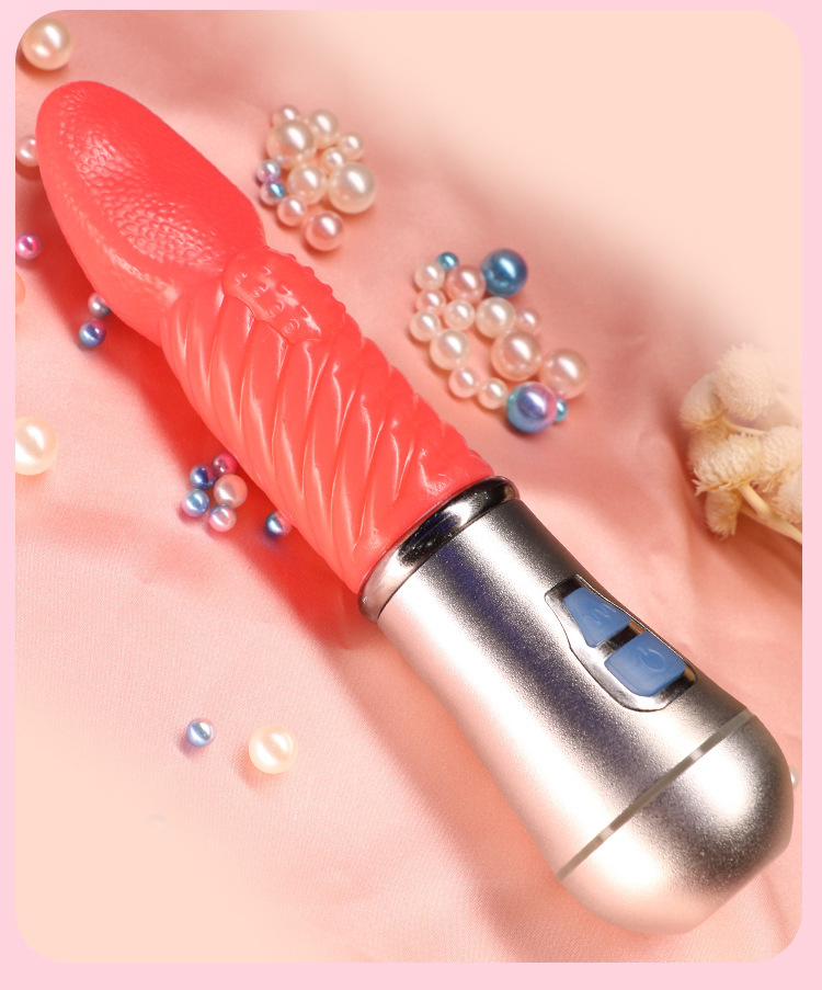 Jiuai Strong Vibration Massage Wand Rechargeable Electric Button Control Pink TPE Adult Toy — detail image 18
