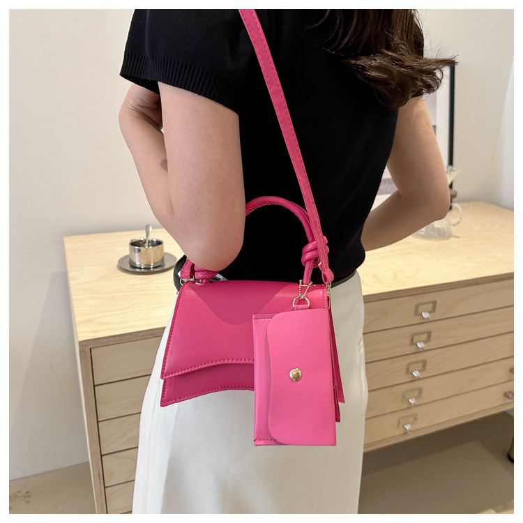 Moteveske for kvinner 2024 ny trend mote skulder enkel uformell crossbody ensfarget mor og barn-veske_voghion.com