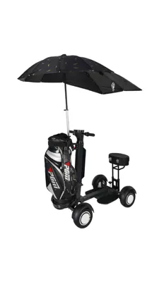 Qatlanan elektrik skuterlər, Electric Golf Cart - black-48v-imported-battery-cell-21ah-with-umbrella