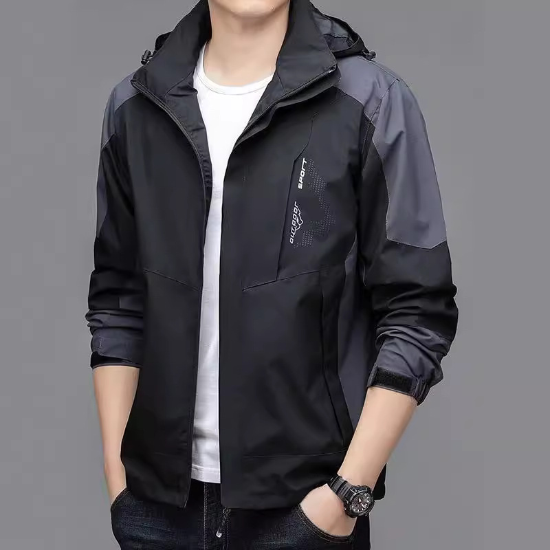 Men's autumn casual two-tone quick dry travel jacket 2