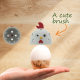 Spot Cross-border Amazon New Egg Fruit and Vegetable Cleaning Household Egg Shell Silicone Egg Cleaning Brush