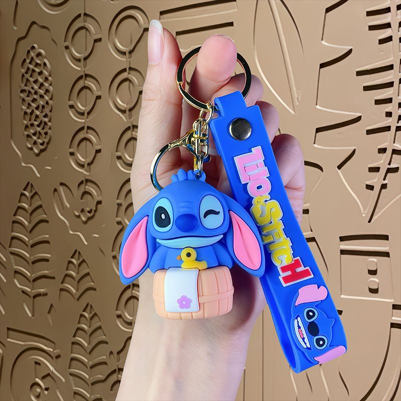 国境を越えた漫画アニメーションステッチ車のキーホルダーペンダントかわいい人形バッグペンダント小さなギフト卸売|undefined
