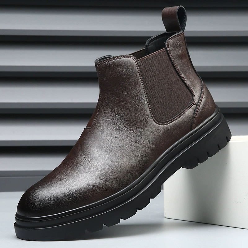 Британские сапоги Челси, мужские осенние и зимние ножки, сапоги Мартин, высокая банда, сапоги, мотоциклетные ботинки, прилив
