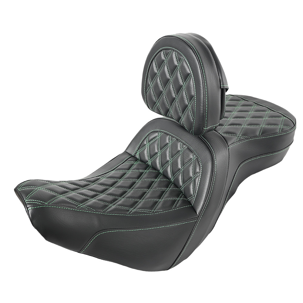 Motorcycle Seat Cushion Suitable for Harley 18-25 Softail Road King Road King S Dyna Glide Sofa Seat Cushion with Backrest