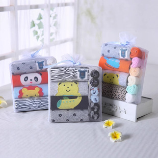 2024 Foreign Trade Wholesale Baby Four Seasons Short Sleeve Versatile Coverall European and American Children's One-Piece Suit Gift Box