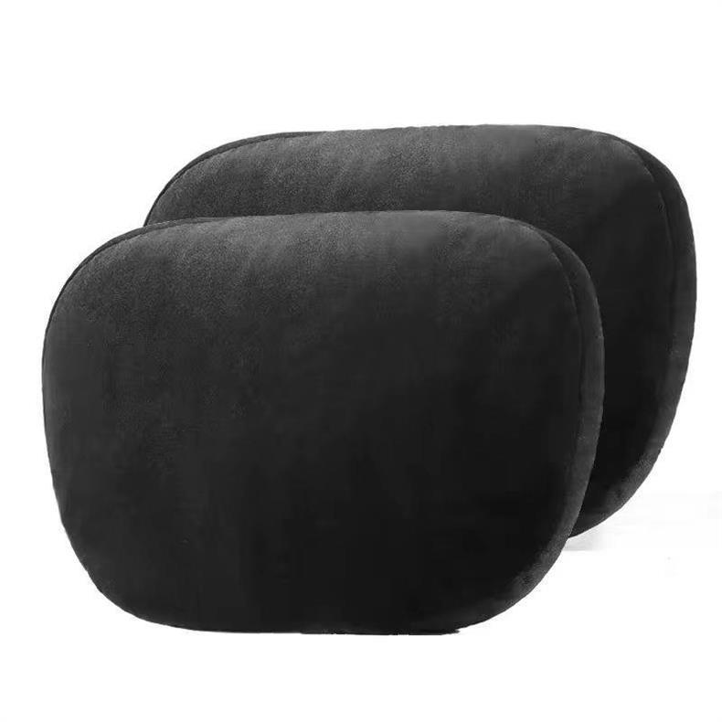 Car Suitable for Maybach Mercedes Suede Headrest Car Pillow Lumbar Support Neck Protection Car Cervical Seat Cushion