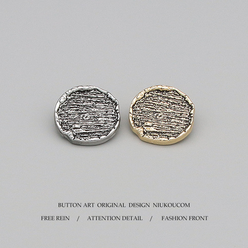 Youduo Xiaoxiang retro style metal button tweed coat sweater windbreaker button knitted cardigan button antique gold