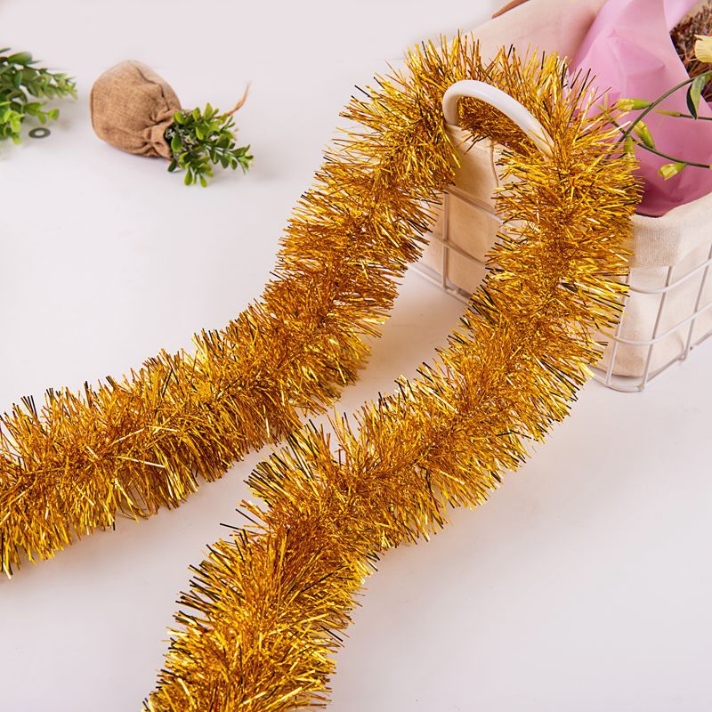 Comercio exterior transfronterizo Fiesta del Festival de Navidad barra de color 9cm5 capa 2 M cifrada tira de lana engrosada 61 tira de guirnalda decorativa