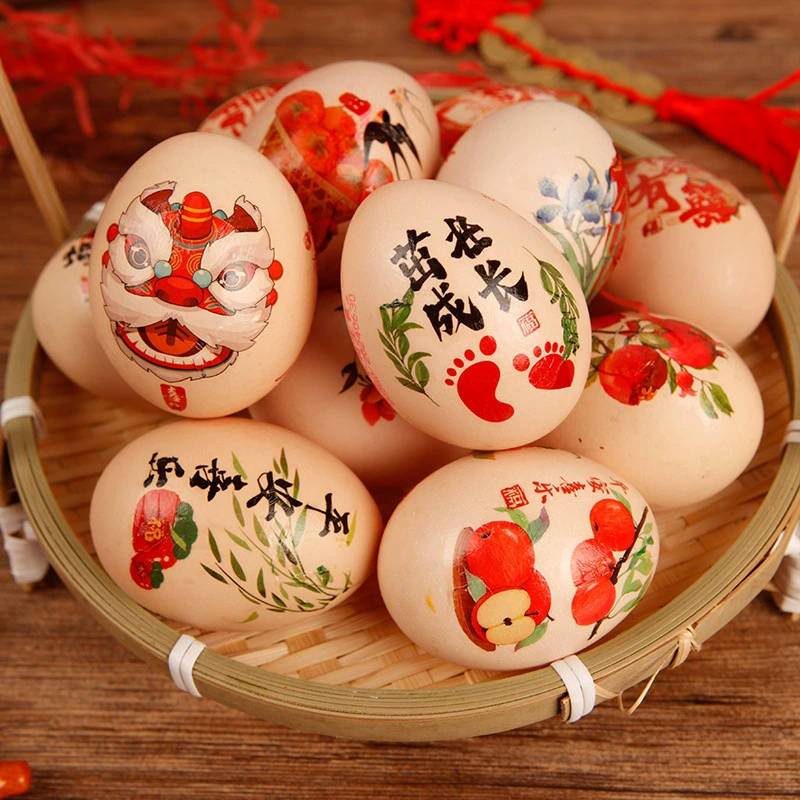 Полнолуние яйцо наклейка годовалый день рождения полная луна наклейка яйцо наклейка