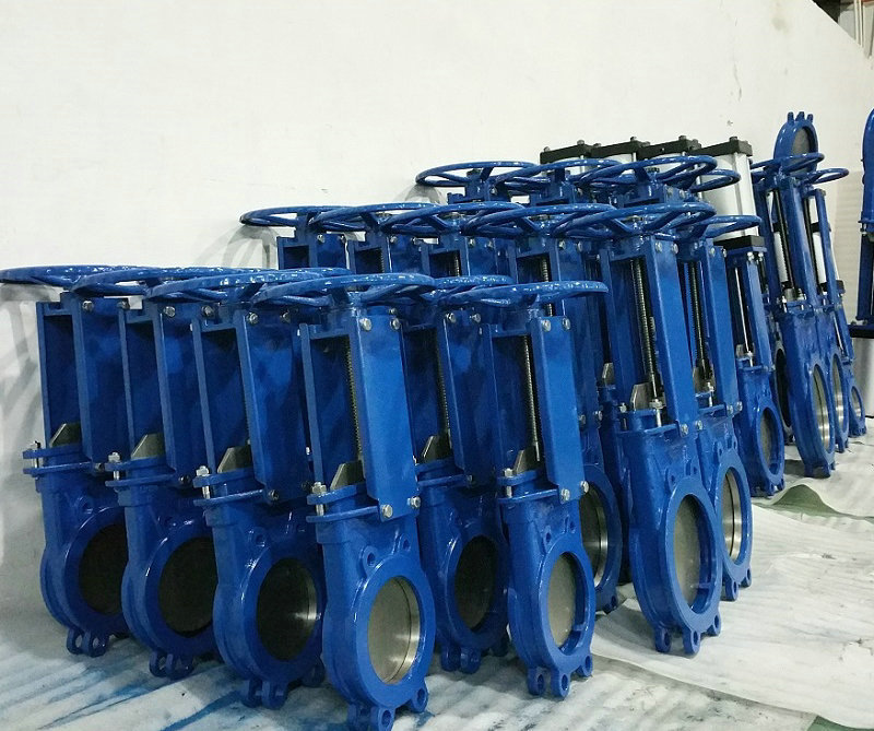 浙江南高供应PZ73X-10C手动刀型闸阀 手动刀闸阀 对夹式刀闸阀