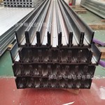 廠家現貨現模鋁合金玻璃地槽型材 商場玻璃護欄固定底槽定做