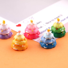 【严选】圣诞节渐变圣诞树蛋糕小摆件 diy手工自制钥匙扣挂件饰品