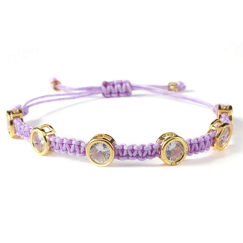 1 Piece Bohemian Geometric rope Inlay Zircon Womenu0027S Bracelets