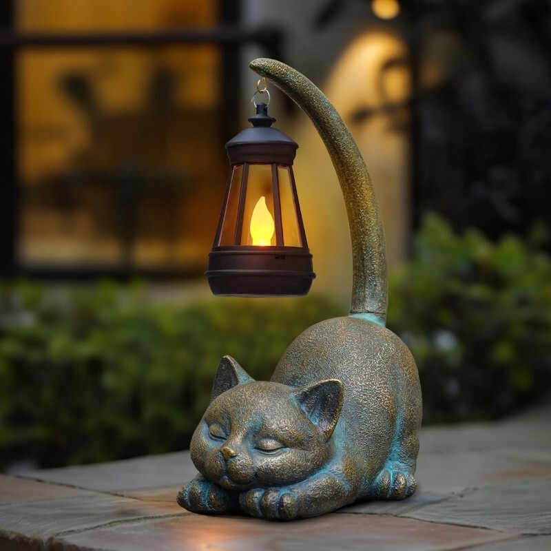 Solar Cross-Border Outdoor Home Ornaments Waterproof Lawn Resin Elephant Animal Shape Courtyard Garden Decorative Lights