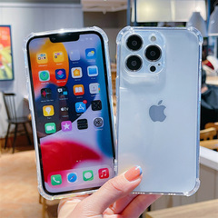 四隅エアバッグソフトケース iPhone16対応 携帯電話保護ケース 13透明 17耐衝撃ケース Apple15携帯電話ケース
