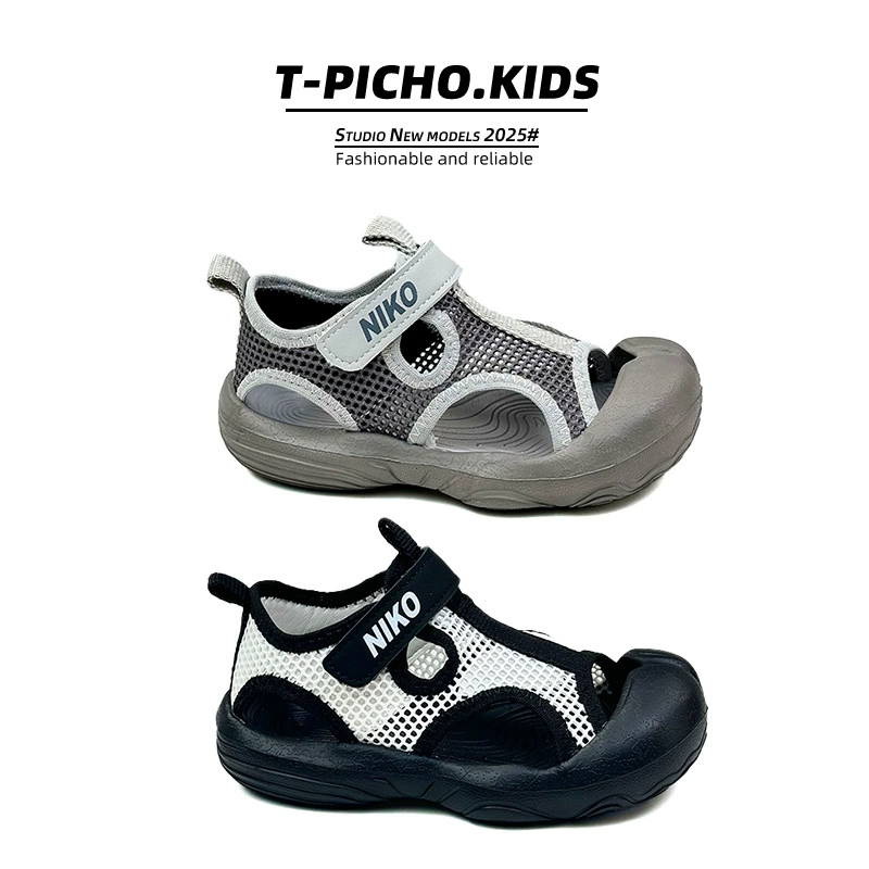 Сандалии для мальчиков Баотоу 2025 новая летняя легкая обувь для девочек