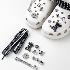 Cross-border hole shoes accessories cute high-end diamond DIY shoe decorations, shoe buckle, shoe flower