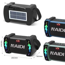 新款L24非洲热销太阳能充电板无线蓝牙音响户外便携式背带屏音箱