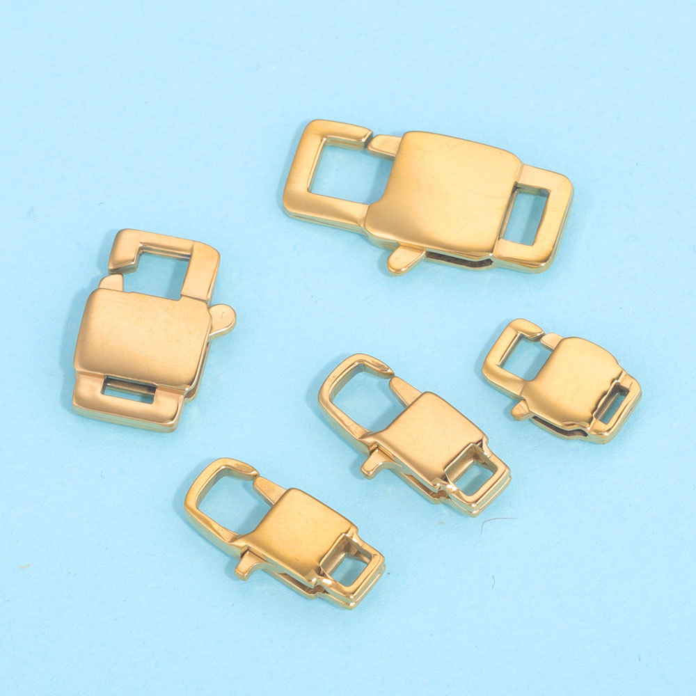 Acero inoxidable japonés hebilla fina tiro collar hebilla de langosta hebilla de conexión equipaje colgando hebilla accesorios de ajuste de vacío hebilla