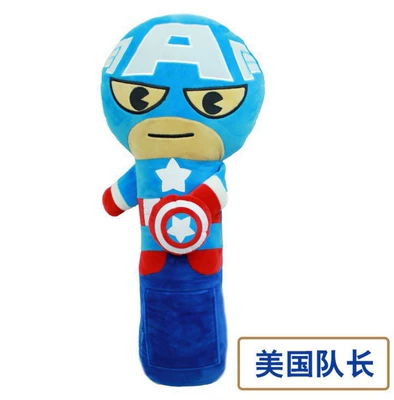 Cartoon Cute Interior Children's — Seat belt shoulder pad - captain-america-45-50cm