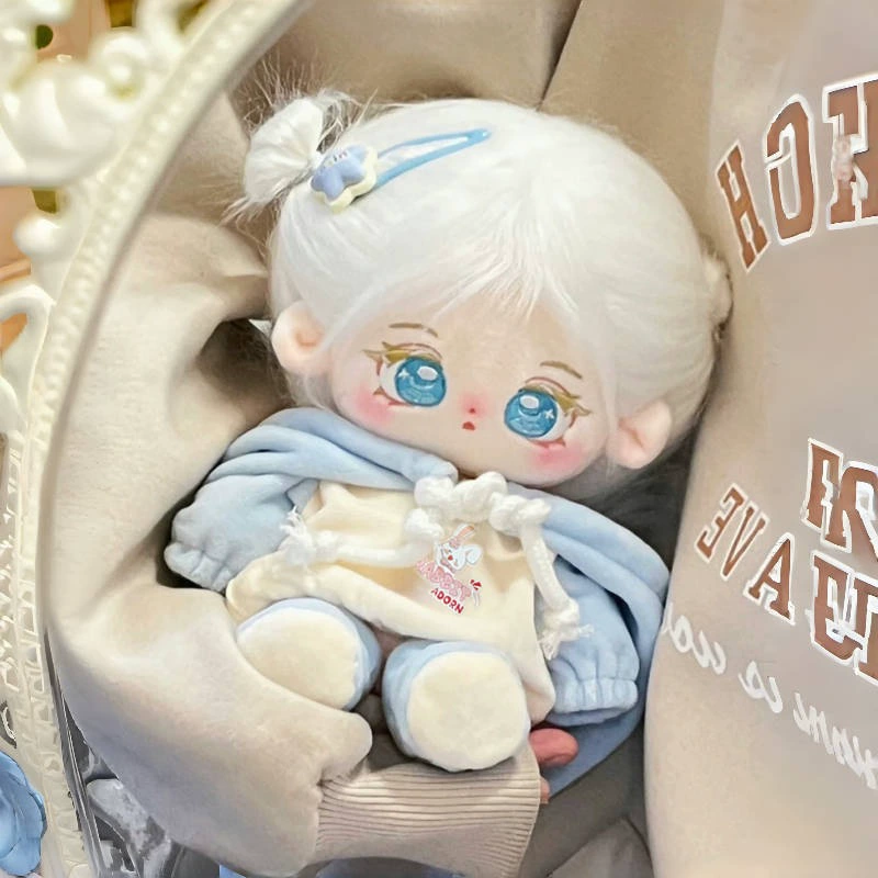 Хлопковая кукла, сменяемый худи, 20см, детская одежда