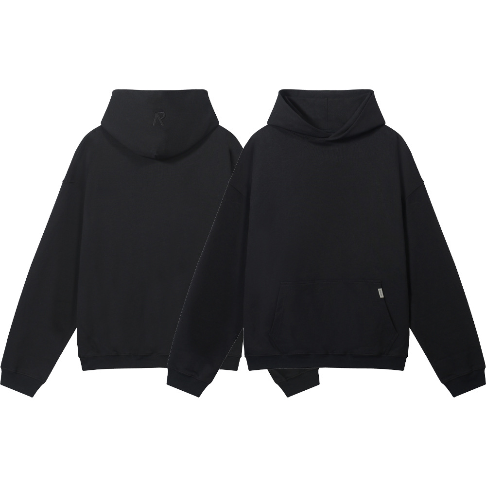 REPRESENT R Letter Embroidery Base Collar Couple Casual Hooded Sweater