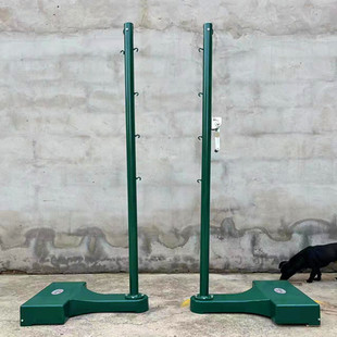 Full cast iron badminton rack indoor and outdoor school stadium training competition mobile badminton column standard Net Rack