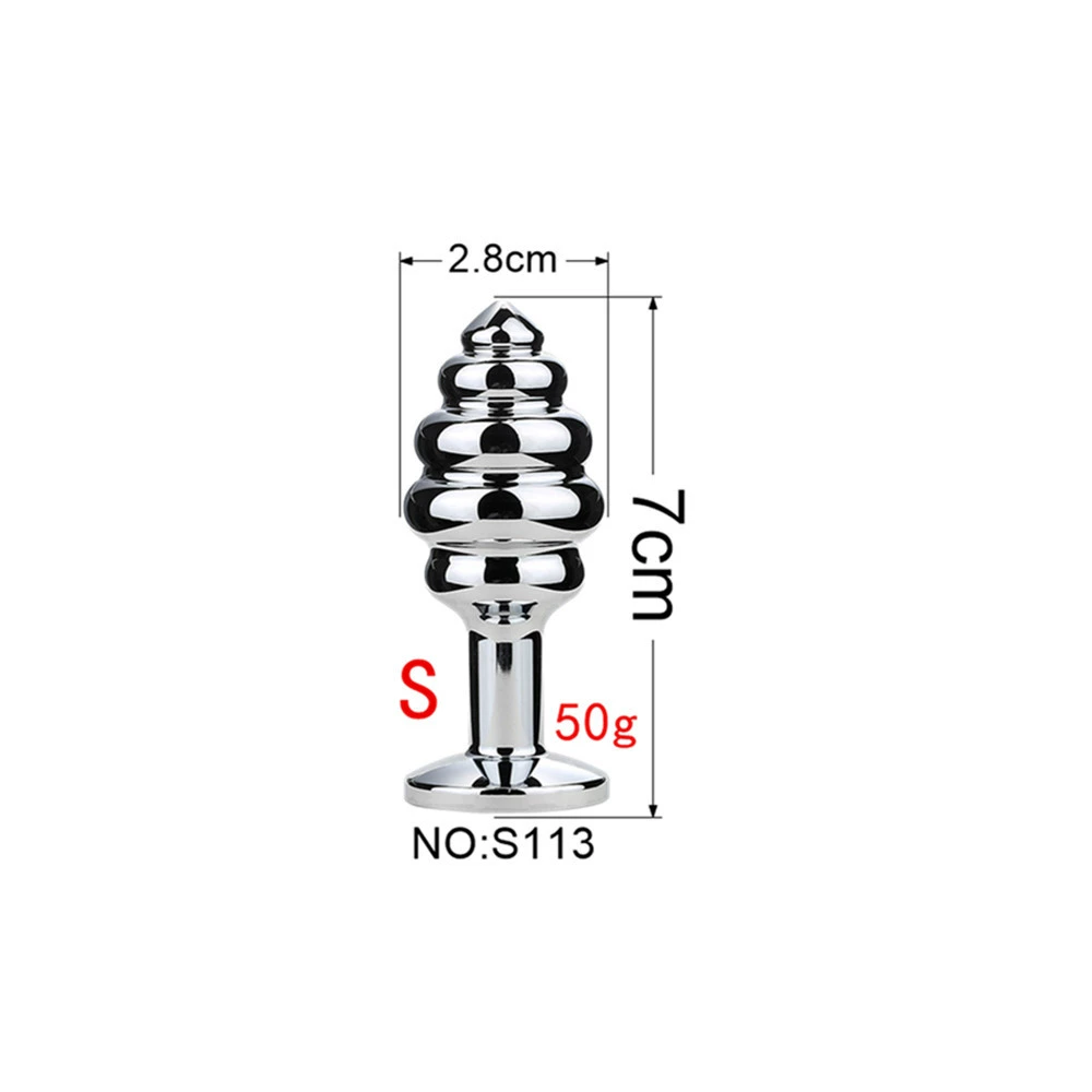 Detachable Anal Plug Heads, Silicone & Metal Options, Multiple Shapes and Sizes