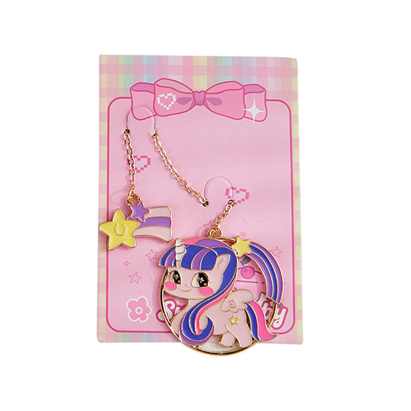 Cariño bebé marcadores de metales exquisitos marcadores de texto creativos lindos colgantes de páginas creativos estudiantes de lectura carpeta de páginas