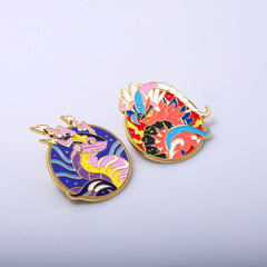 動漫周邊寶可夢朱紫神獸胸針故勒頓密勒頓寵物小精靈金屬裝飾徽章