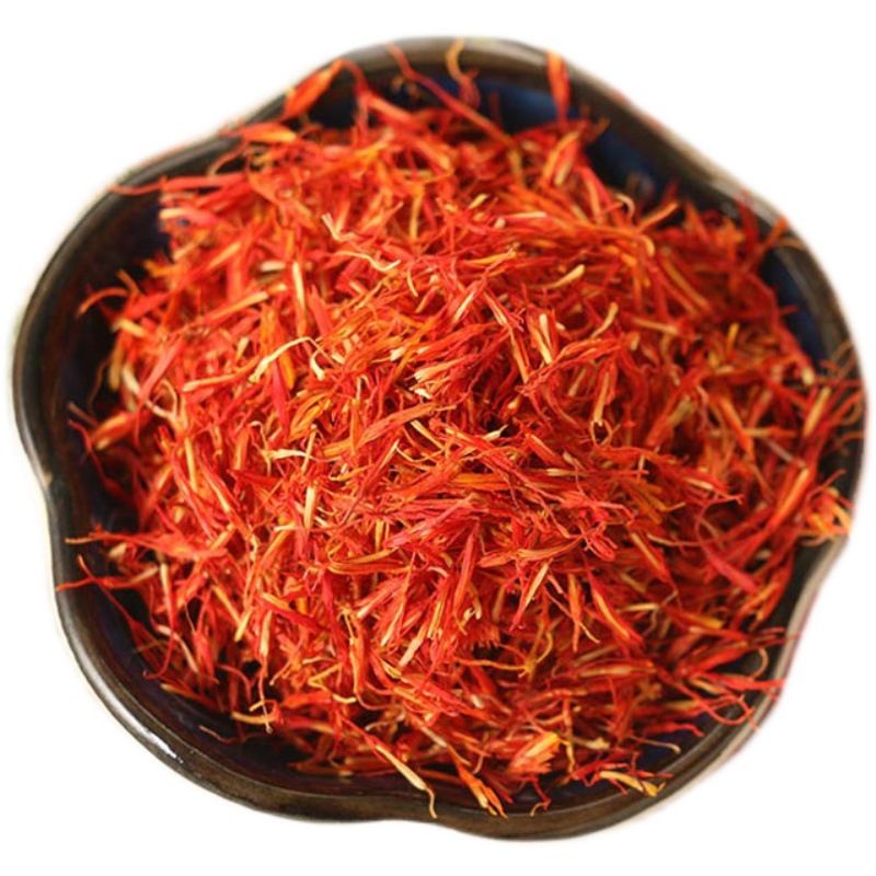 Safflower Hong Hua 500g Dried Flower Tea Grade Xinjiang Carthamus Tinctorius Loose Herbal Tea in use