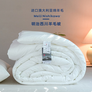 2024 Meiji Nishikawa Melbourne Wool Quilt Imported Australian Superfine Wool Spring & Fall Quilt Quilt Core
