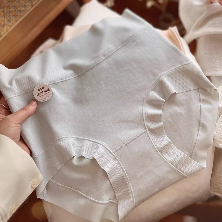 5A long-staple cotton high waist abdomen underwear women's cotton comfortable skin-friendly solid color ladies underwear cotton crotch 5A antibacterial