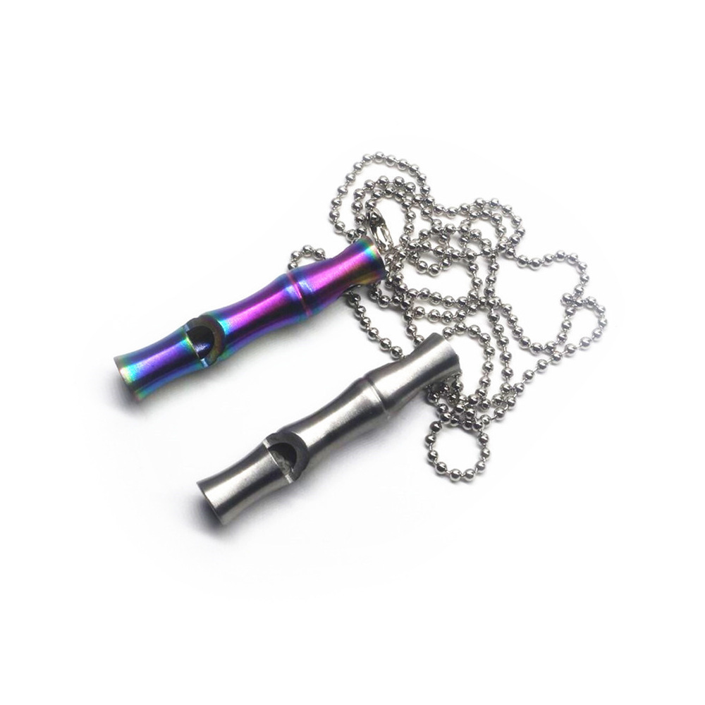 Stainless steel whistle outdoor camping survival whistle high decibel metal whistle emergency survival whistle rescue whistle