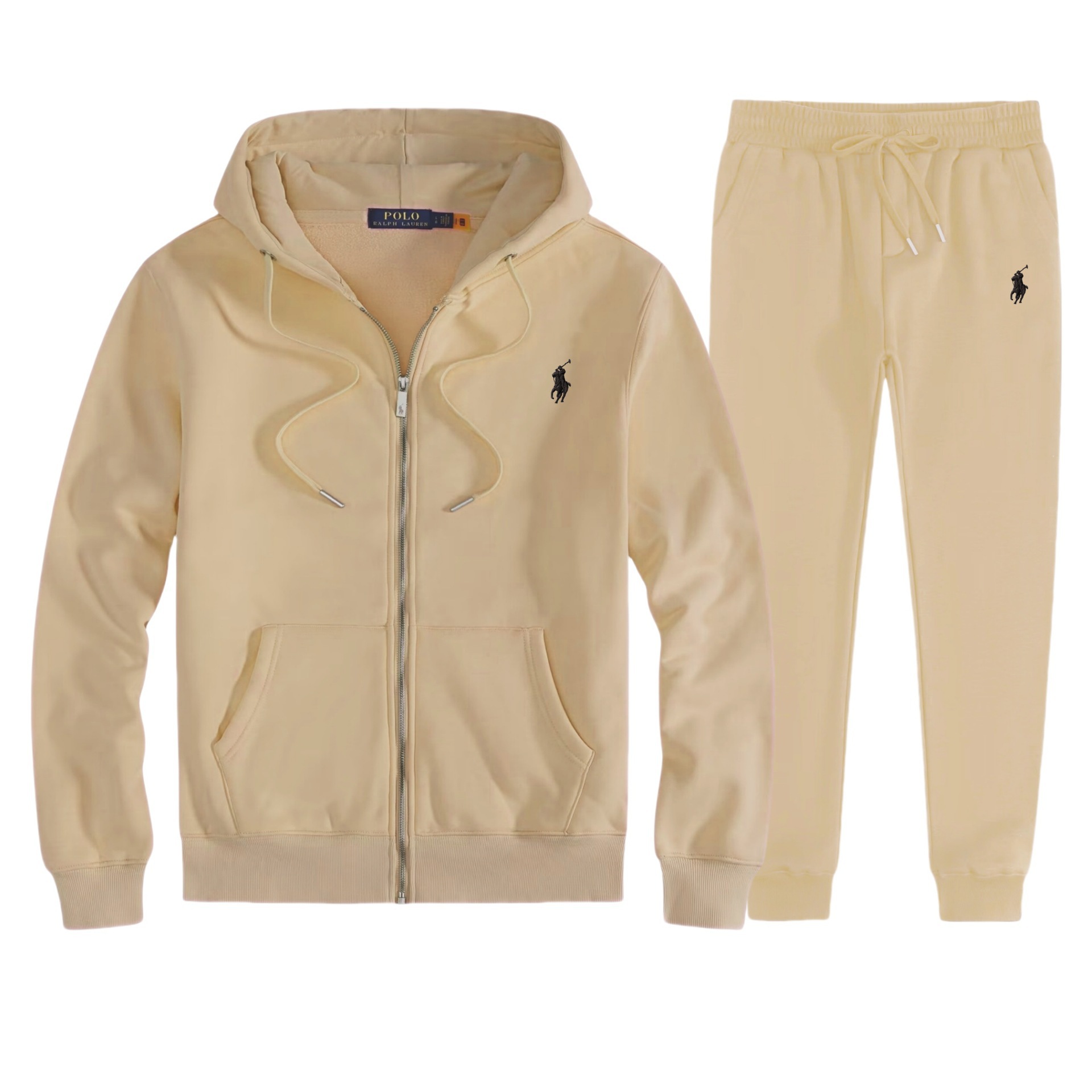 Khaki suit-black label