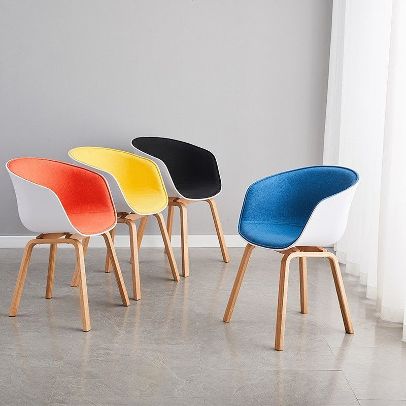 Simple, stylish, casual home-use chair with a backrest, light luxury, popular online, suitable for office, meetings, and milk tea shops, solid wood backrest, thickened dining chair Simple, stylish, casual home-use chair with a backrest, light luxury, popular online, suitable for office, meetings, and milk tea shops, solid wood backrest, thickened dining chair