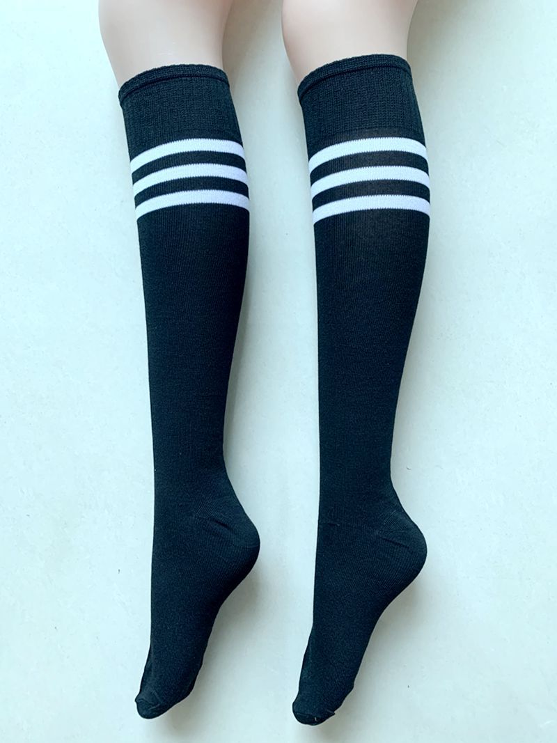 Calcetines de fútbol para adultos para niños delgados calcetines de media pantorrilla rendimiento de baile porristas calcetines deportivos para estudiantes