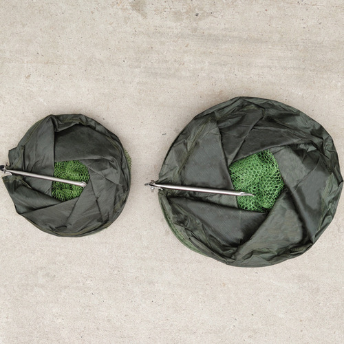 Universal positioning rubberized small fisherman Taiwan fishing steel fork small fishing protection stainless steel positioning net bag fishing gear