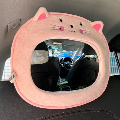 New Cartoon Baby Viewing Mirror Safety Seat Car Child Reverse Basket Baby Rearview Mirror Car Decoration