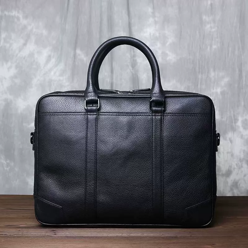 Настоящая кожа Capacious сумка, ноутбук, 14 дюймов, бизнес версия