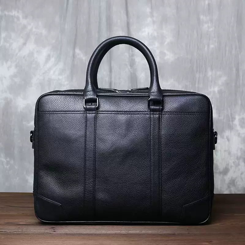 Настоящая кожа Capacious сумка, ноутбук, 14 дюймов, бизнес версия