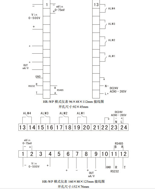 HR-WP-DC直流表说明6