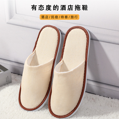 Five-star hotels, B&Bs, beauty salons, cotton and linen disposable slippers, non-slip linen, for guests, wholesale