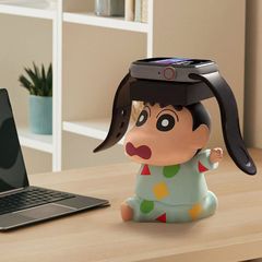 蜡笔小新适用iwatch苹果智能手表磁吸充电支架送闺蜜朋友礼物摆件