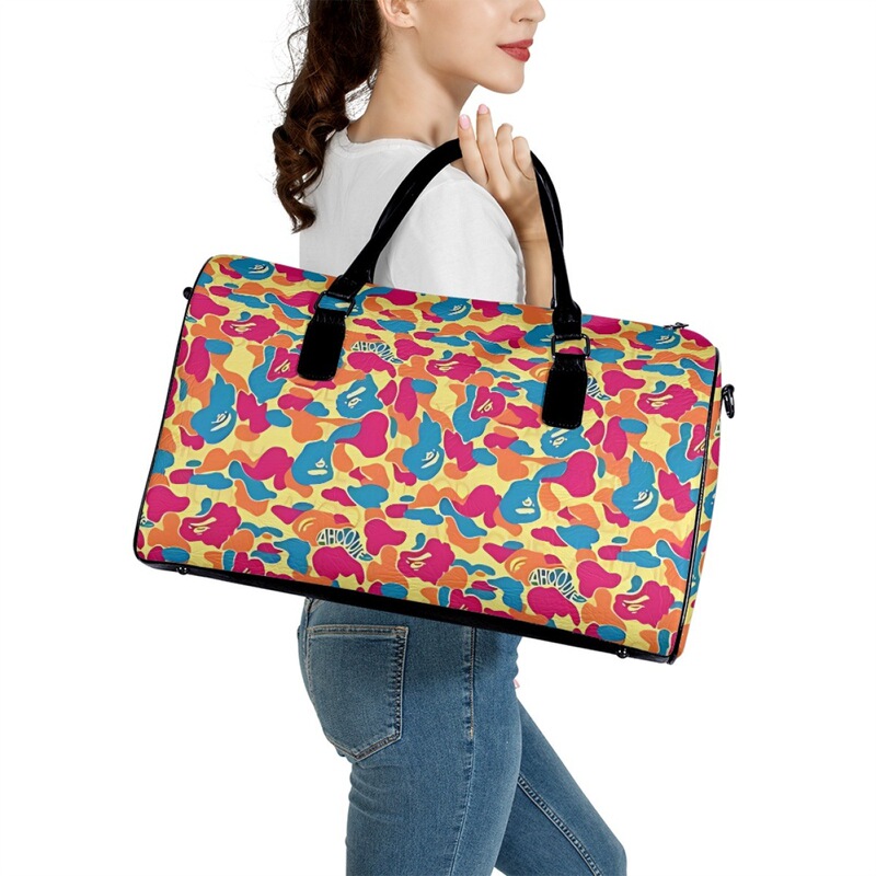 International Pu Luggage Bag with Camouflage Print, Cross-Border Independent Site, Portable Travel Leather Bag for Men and Women, Minimum Order One Piece International Pu Luggage Bag with Camouflage Print, Cross-Border Independent Site, Portable Travel Leather Bag for Men and Women, Minimum Order One Piece
