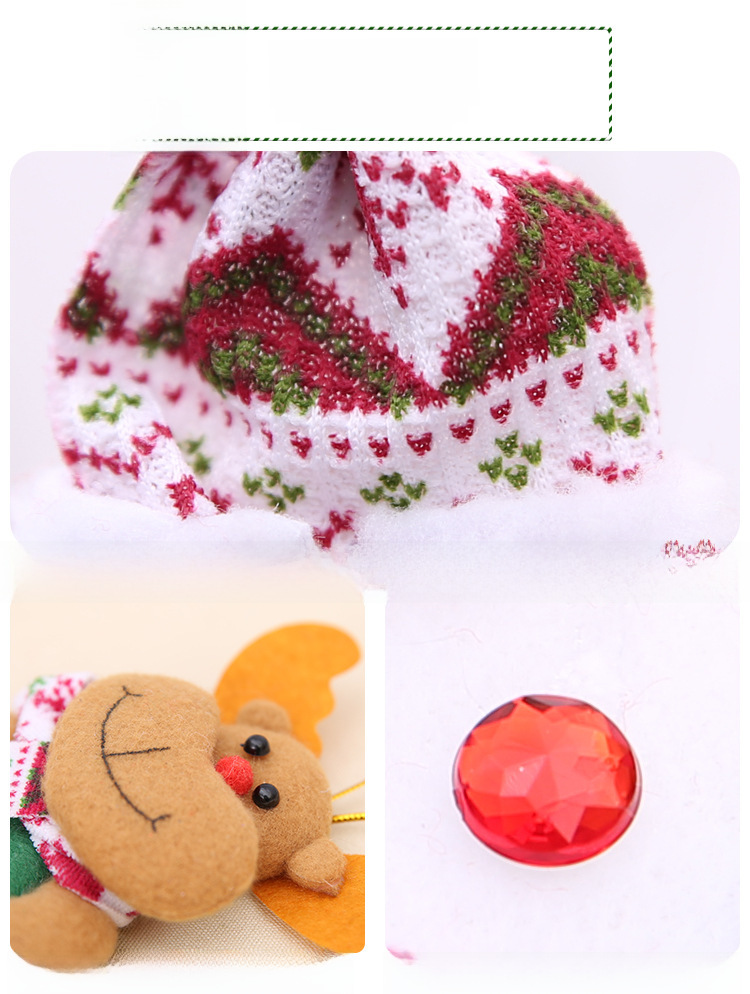 Décorations de Noël Ornements du Père Noël Décorations d'arbre de Noël Nécessités quotidiennes de Noël Pendentif d'arbre de Noël_voghion.com