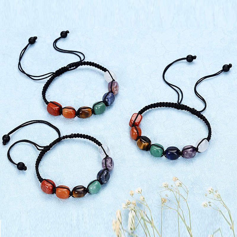 Ethnic Style Geometric Natural Stone Knitting Bracelets display picture 4