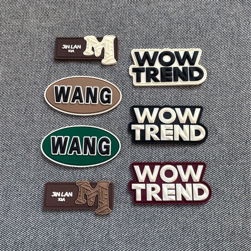 in stock PVC Drop Plastic Trademark Shoes and Hats Trendy Brand Label Rubber Printing Jewelry Letter M Silicone Sticker Clothing Accessories Clothing Accessories in stock PVC Drop Plastic Trademark Shoes and Hats Trendy Brand Label Rubber Printing Jewelry Letter M Silicone Sticker Clothing Accessories Clothing Accessories